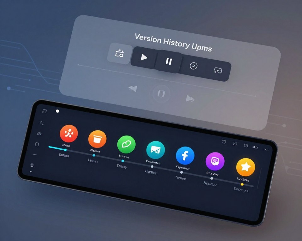 version history and updates media player